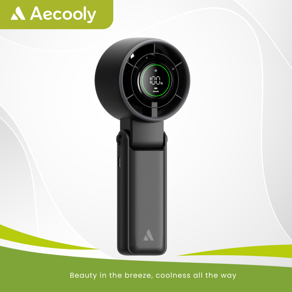 Aecooly Halo 02 - Portable Dual Air Channels Handheld Fan