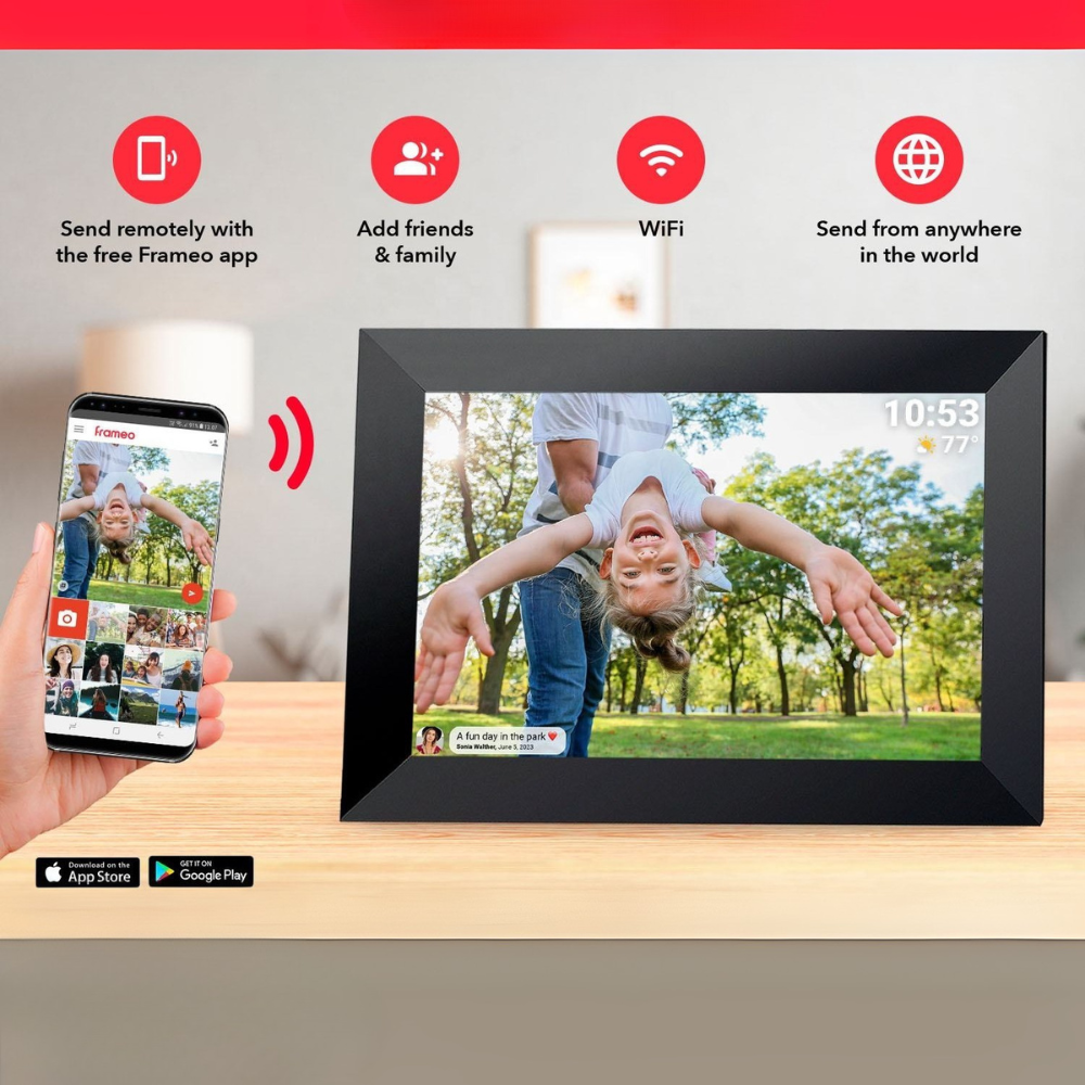FRAMEO 10.1 inch WIFI digital photo frame