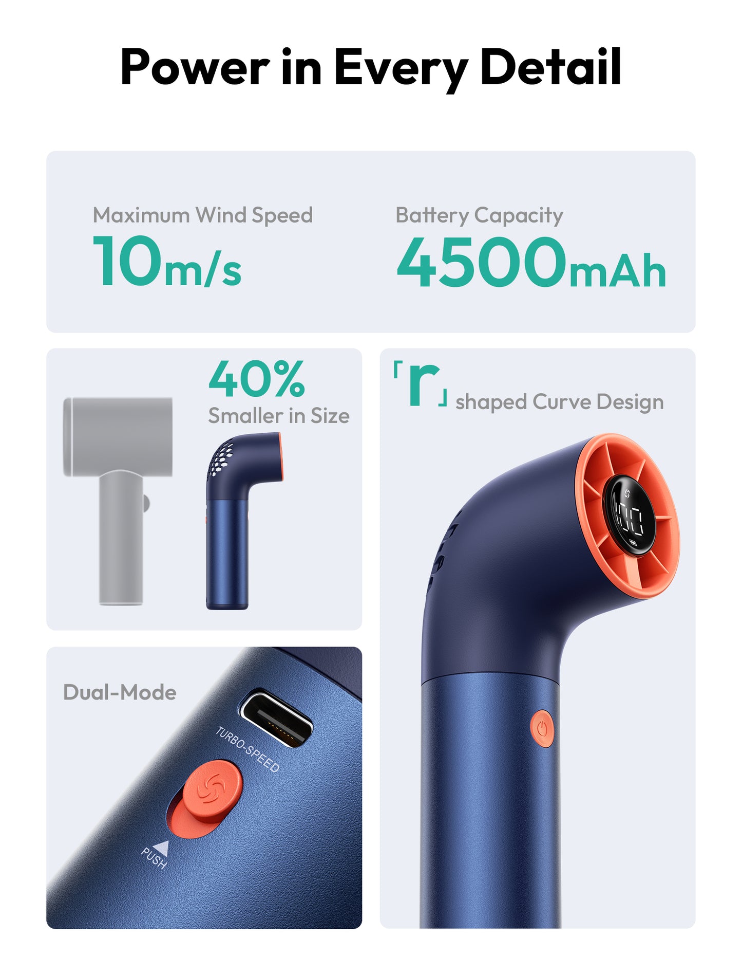 Aecooly Aero Ultra - Portable Handheld Powerful Turbo Mini Fan