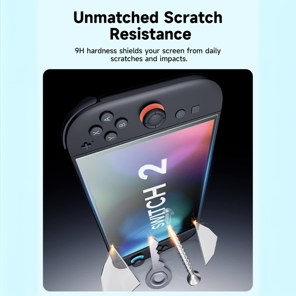 JSAUX Anti-Glare Screen Protector for Switch 2 (2 PACK)