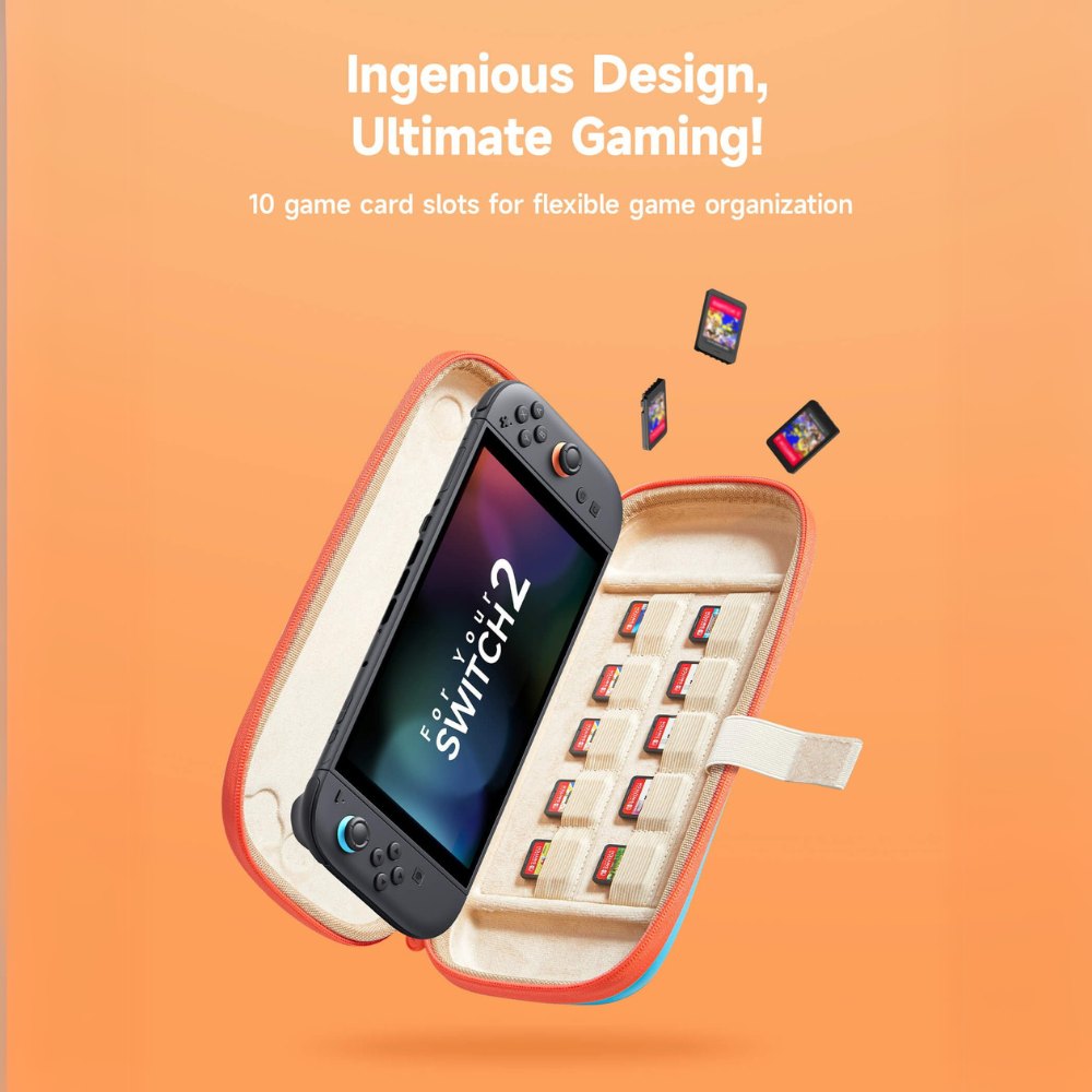 JSAUX Colorful Ultra-thin Carrying Case for Switch 2