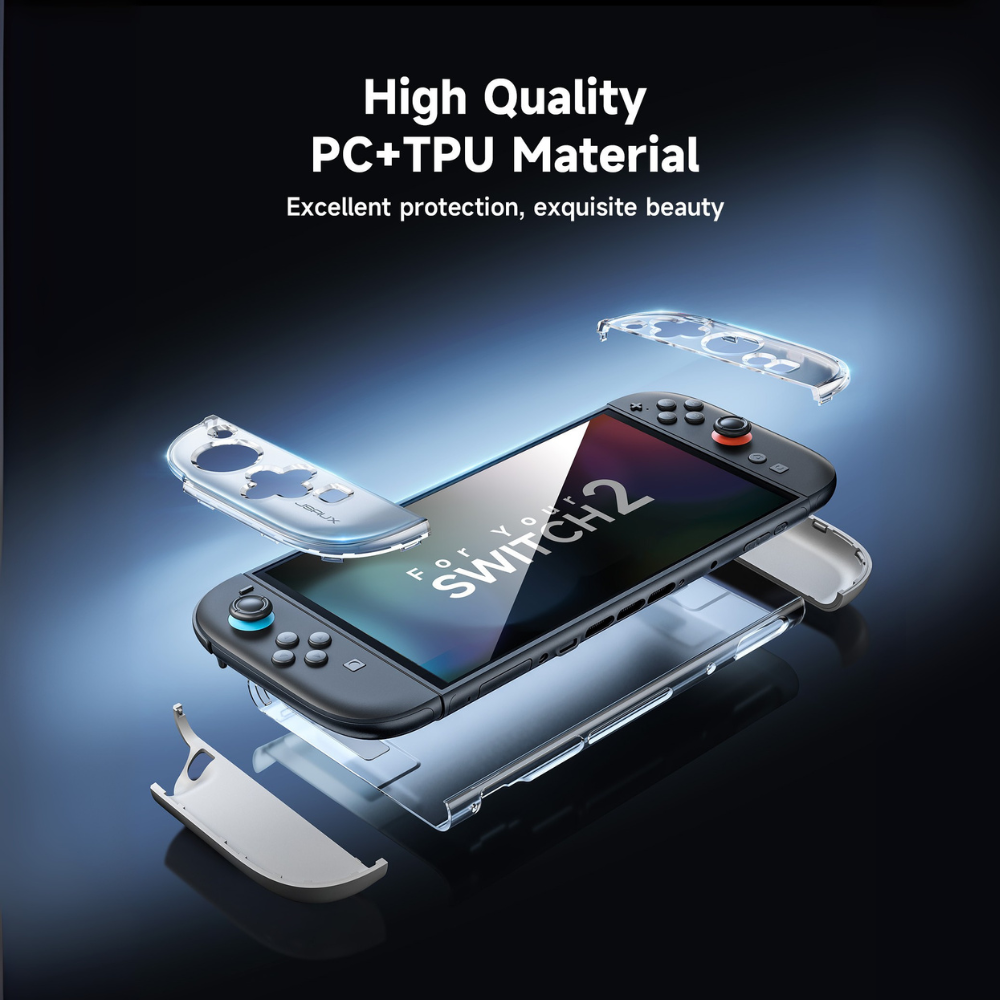 JSAUX Ergonomic Controller Full-Cover Case Set for Switch 2