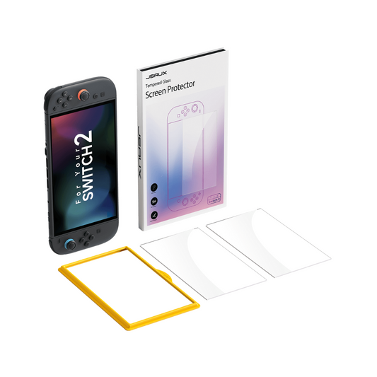 JSAUX HD Tempered Glass Screen Protector for Switch 2 (2 PACK)