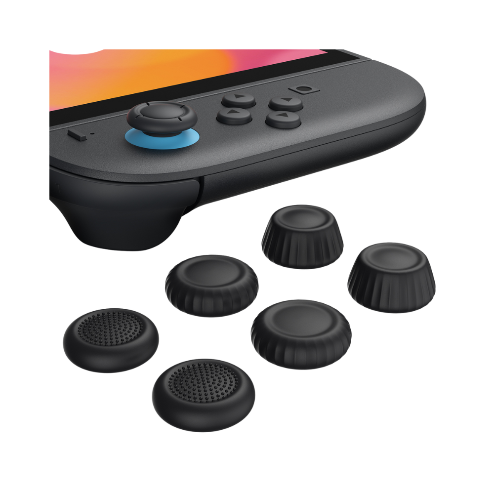 JSAUX Multi-Mode Joystick Cap and Thumb Grip with Lever Guard Set for Switch 2