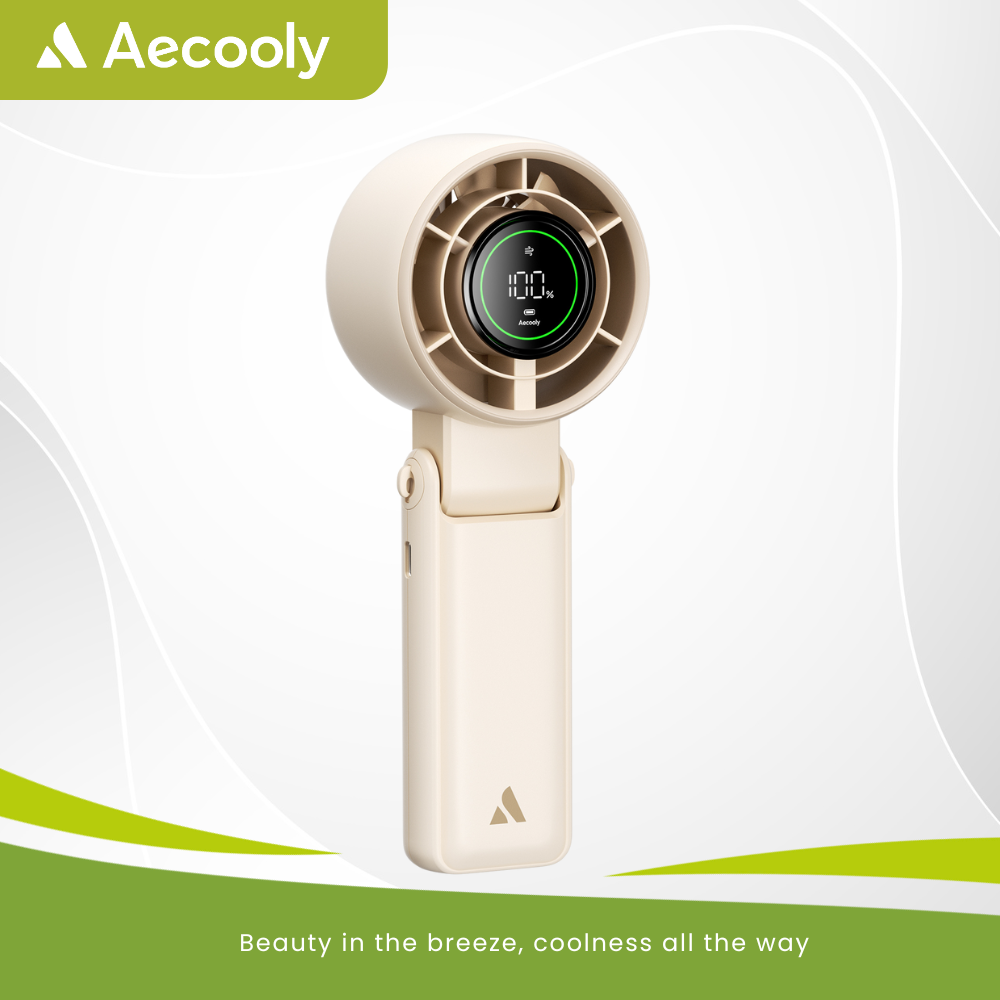 Aecooly Halo 02 - Portable Dual Air Channels Handheld Fan