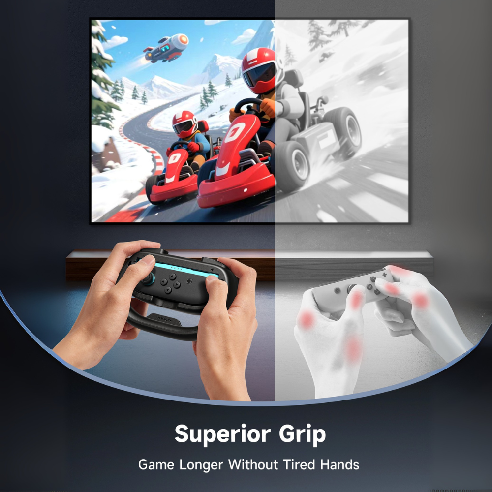 JSAUX Racing Steering Wheel for Switch 2