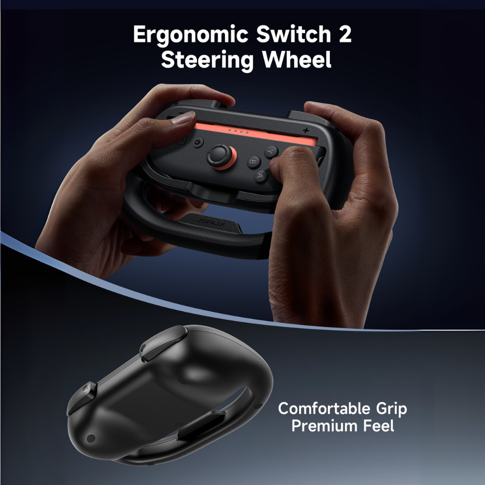 JSAUX Racing Steering Wheel for Switch 2
