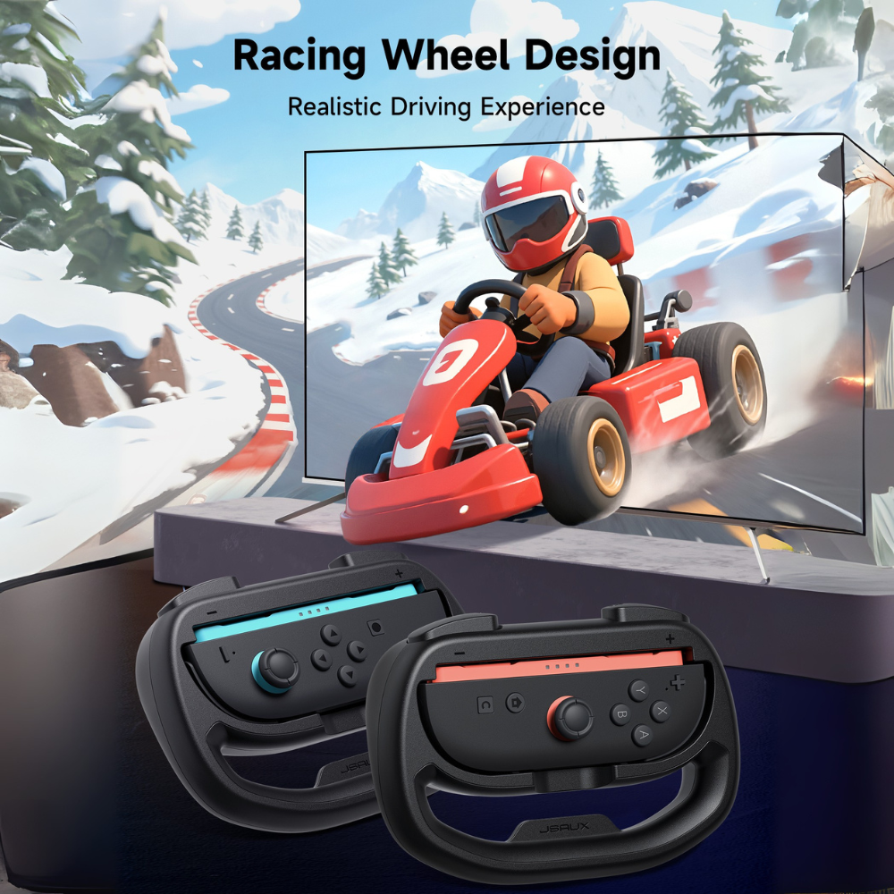 JSAUX Racing Steering Wheel for Switch 2
