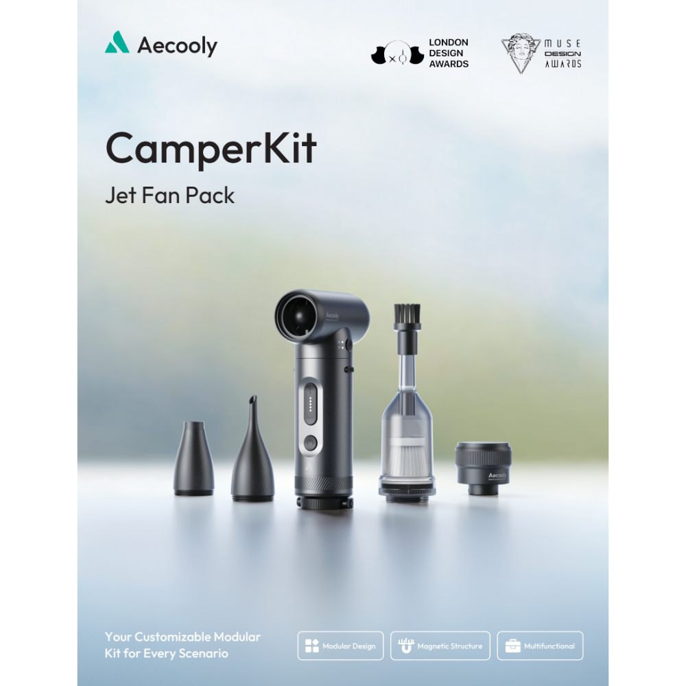 Aecooly Jet Fan Pack - Travel Camper Kit