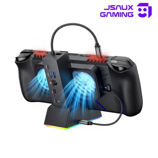 JSAUX 7-in-1 Multifunctional Docking Station with Cooling fan