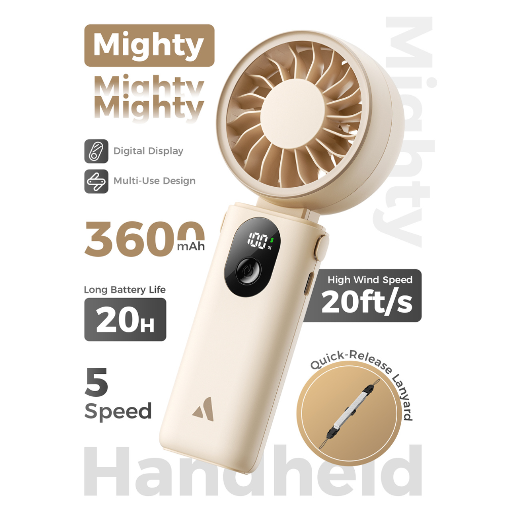 Aecooly Halo 04 Portable Dual Air Channels Handheld Fan