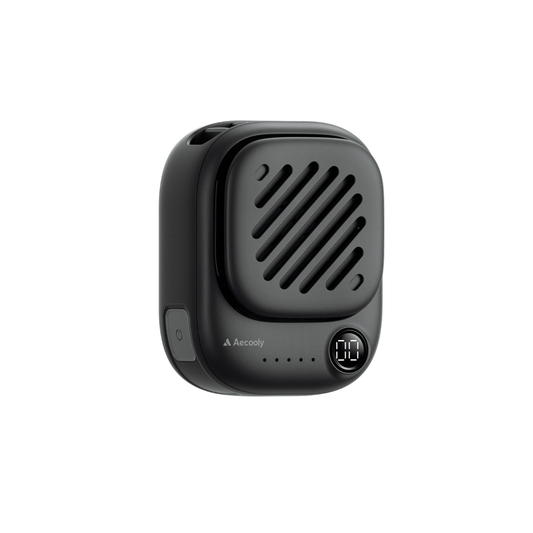 Aecooly - Mini Neck Fan Clip Portable Fan With Magnetic Back Clip