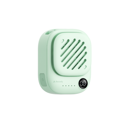 Aecooly - Mini Neck Fan Clip Portable Fan With Magnetic Back Clip