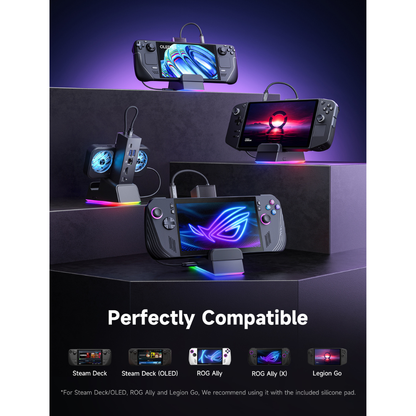 JSAUX 7-in-1 Multifunctional Docking Station with Cooling fan