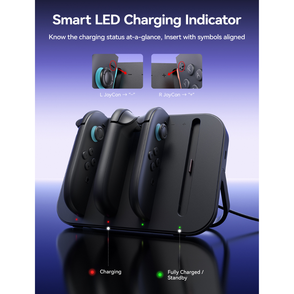 JSAUX Joy-Con 2 Charging Station for Switch 2