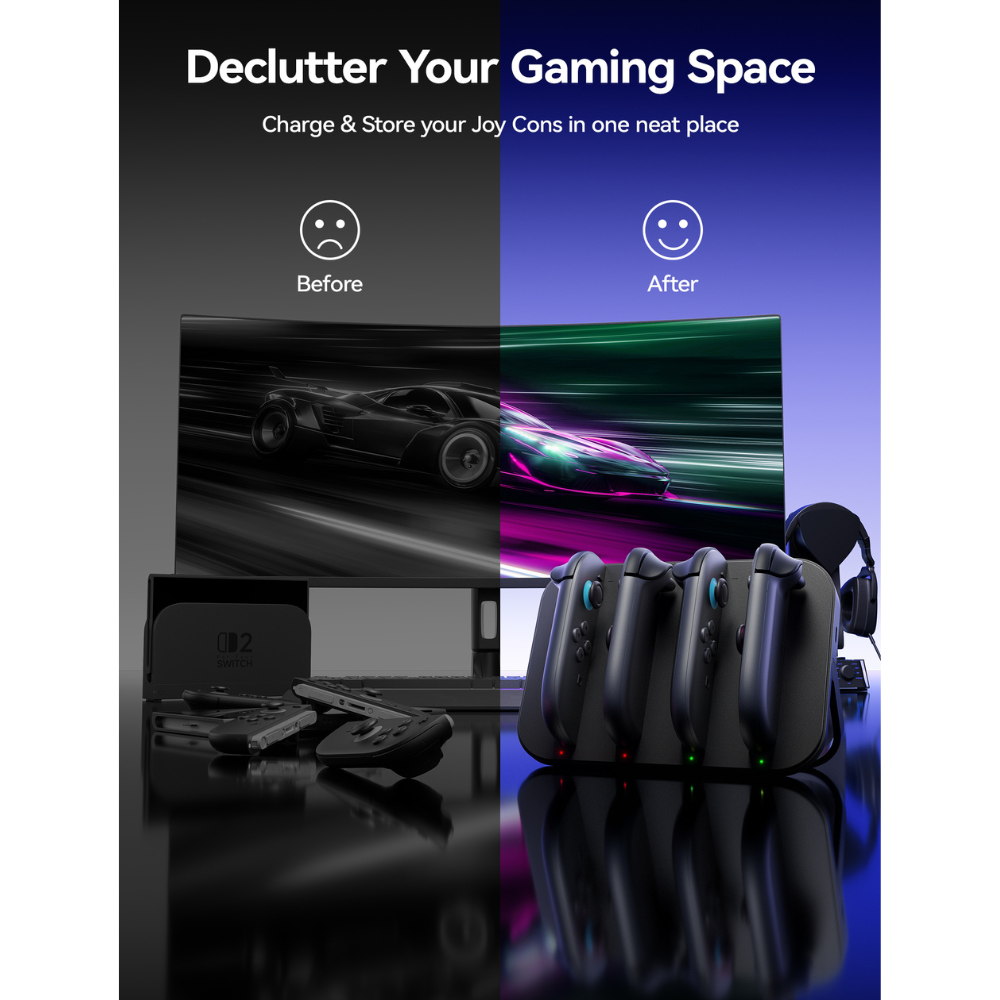 JSAUX Joy-Con 2 Charging Station for Switch 2