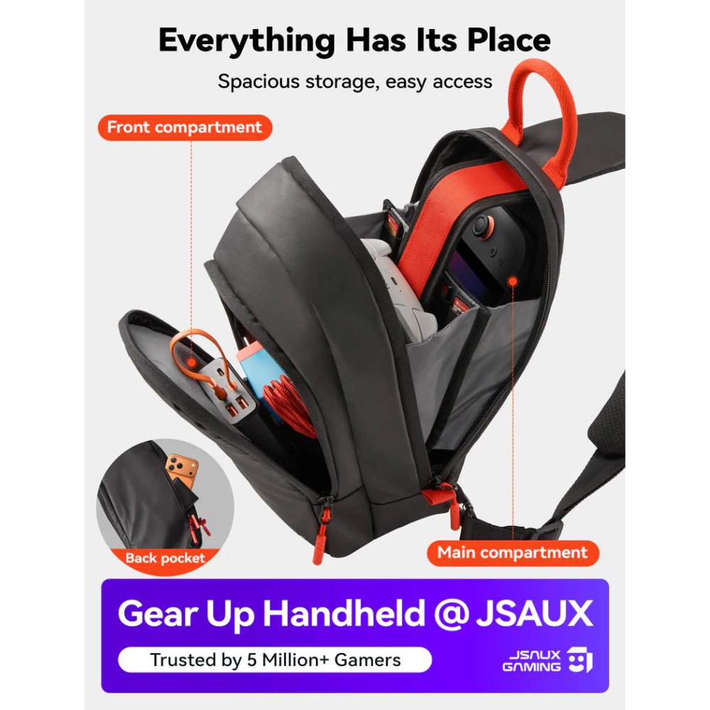JSAUX Crossbody Sling Bag for Handheld Consoles