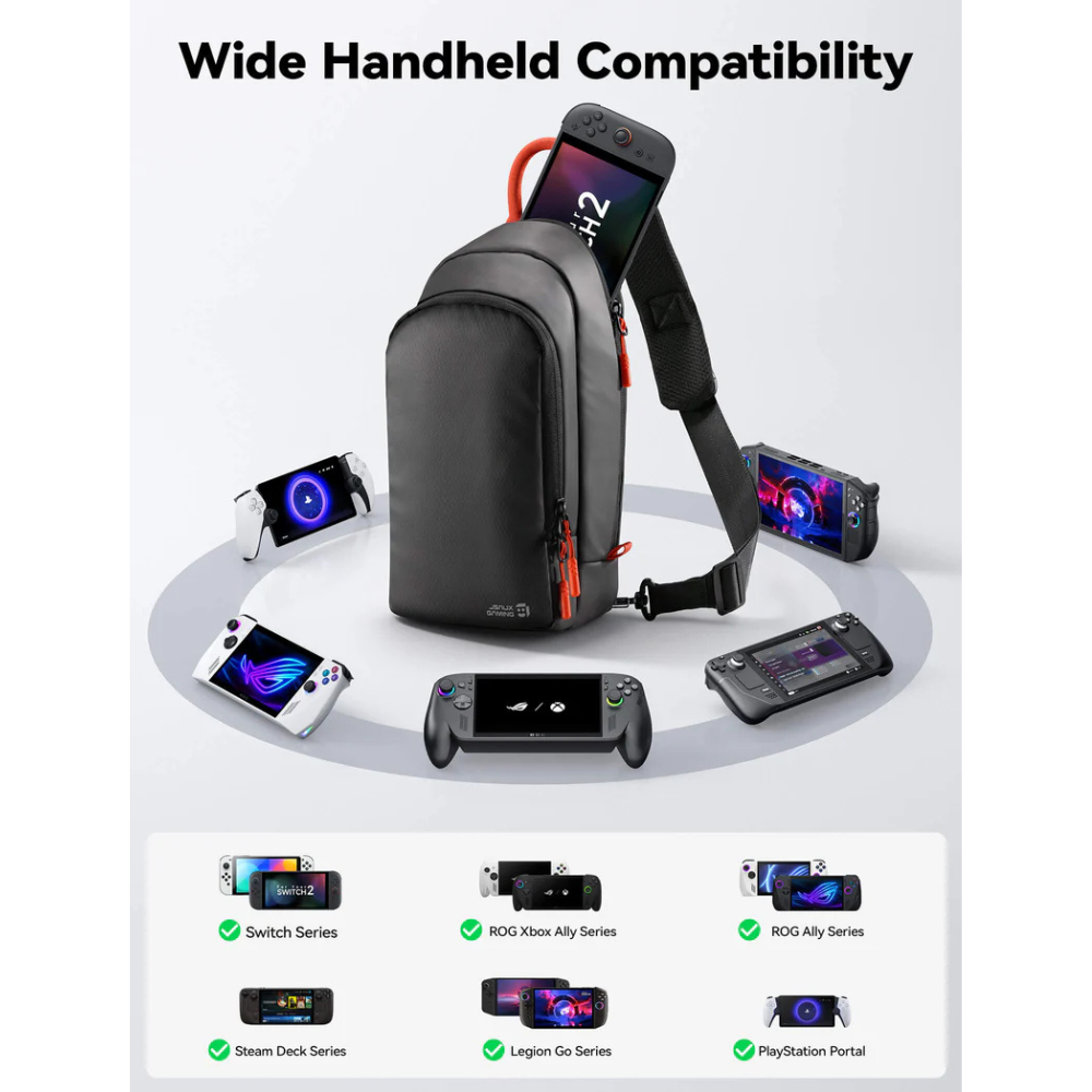 JSAUX Crossbody Sling Bag for Handheld Consoles