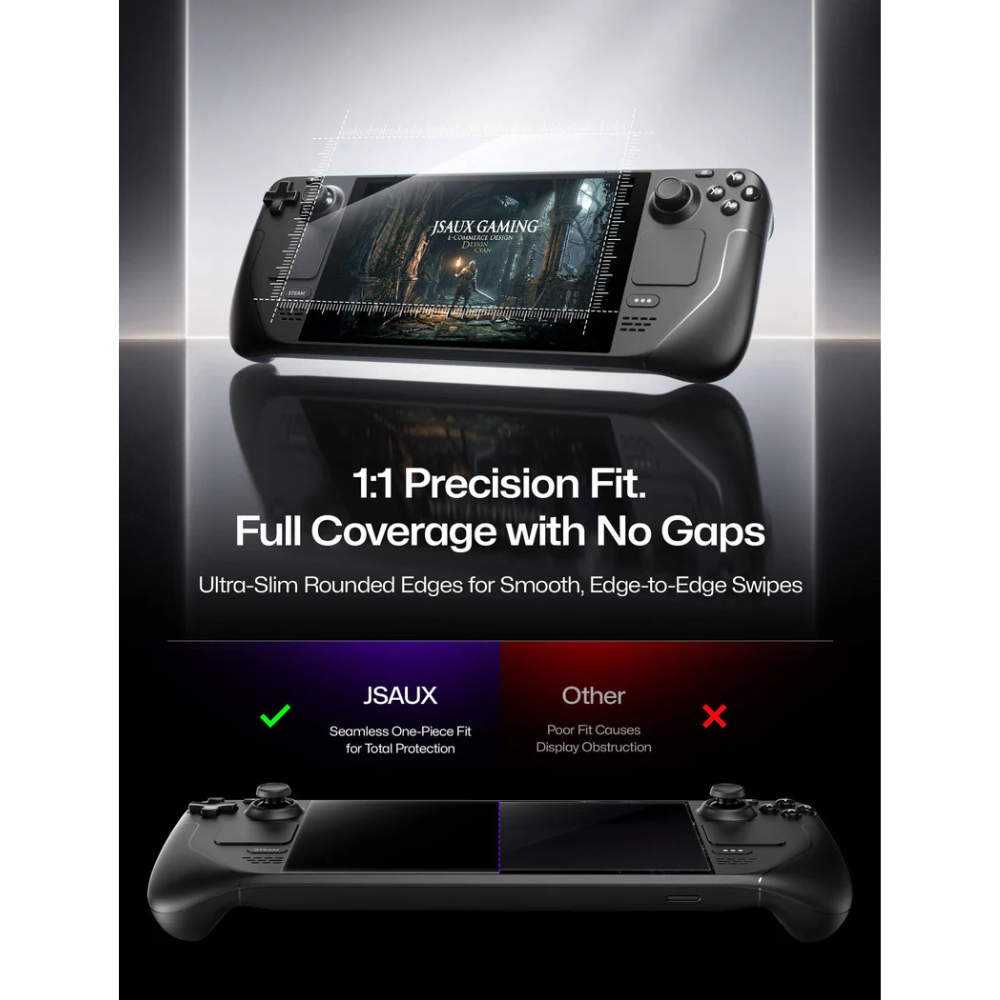 JSAUX Obsidian AR Screen Protector for Steam Deck LCD & OLED
