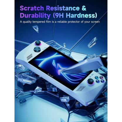 Jsaux Anti-Glare Screen protector for ROG ALLY&ROG ALLY X with guiding frame-2 packs (Matte)