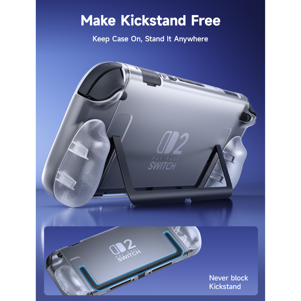 JSAUX Split Transparent Ergonomic Protective Case for Switch 2