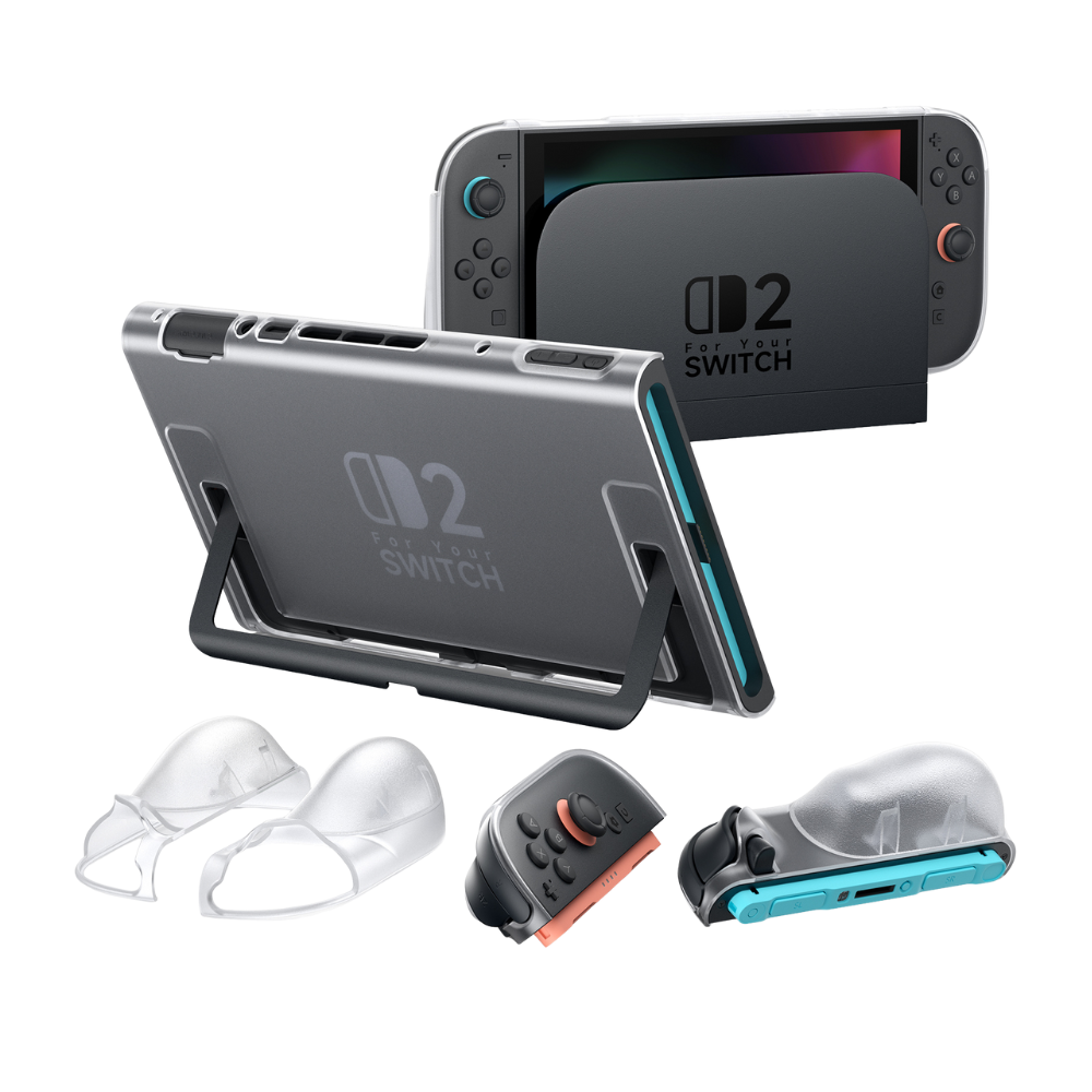 JSAUX Split Transparent Ergonomic Protective Case for Switch 2