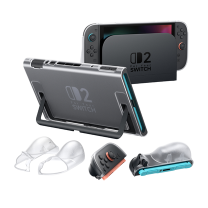 JSAUX Split Transparent Ergonomic Protective Case for Switch 2