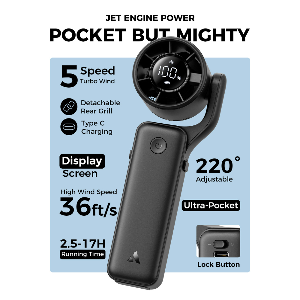 Aecooly 3 in 1 Portable Fan AirGimbal (3500mAh)