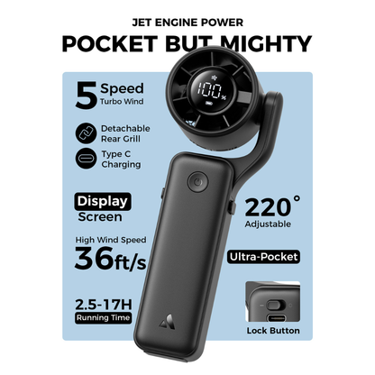 Aecooly 3 in 1 Portable Fan AirGimbal (3500mAh)