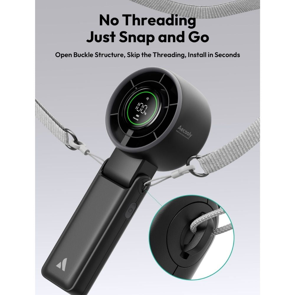 Aecooly Halo 02 - Portable Dual Air Channels Handheld Fan