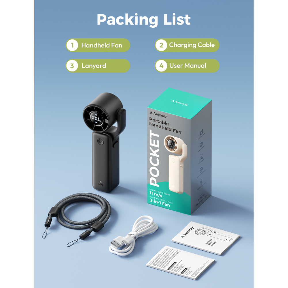 Aecooly 3 in 1 Portable Fan AirGimbal (3500mAh)