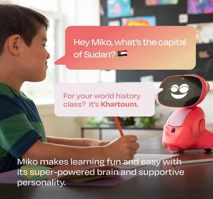 Miko 3 - AI Powered Smart Robot for Kids Learning & Educational Robot with Coding Apps